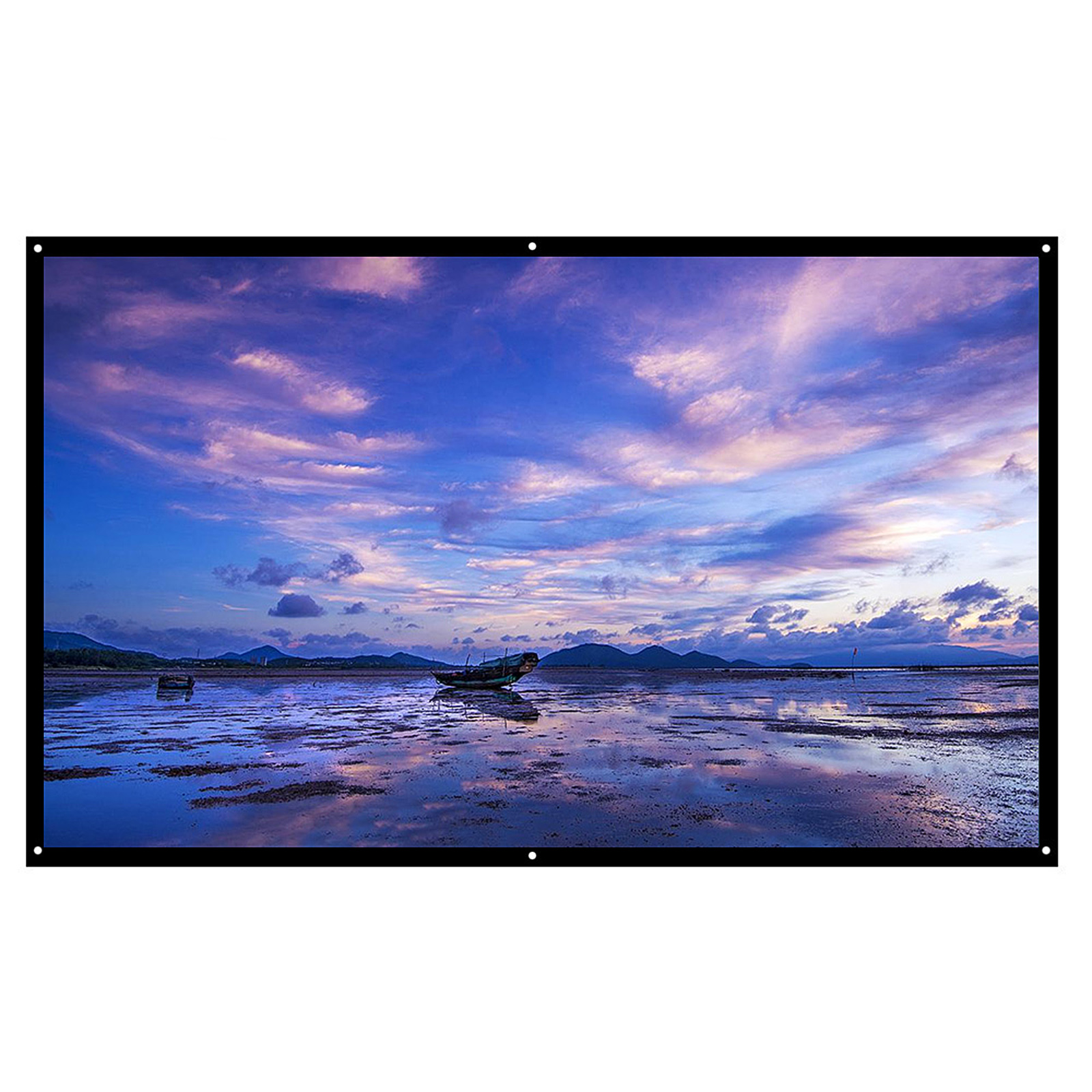 Màn Hình Máy Chiếu Di Động 84 Inch H84 HD 16: 9 White Dacron Có Thể Gập Lại Treo Tường