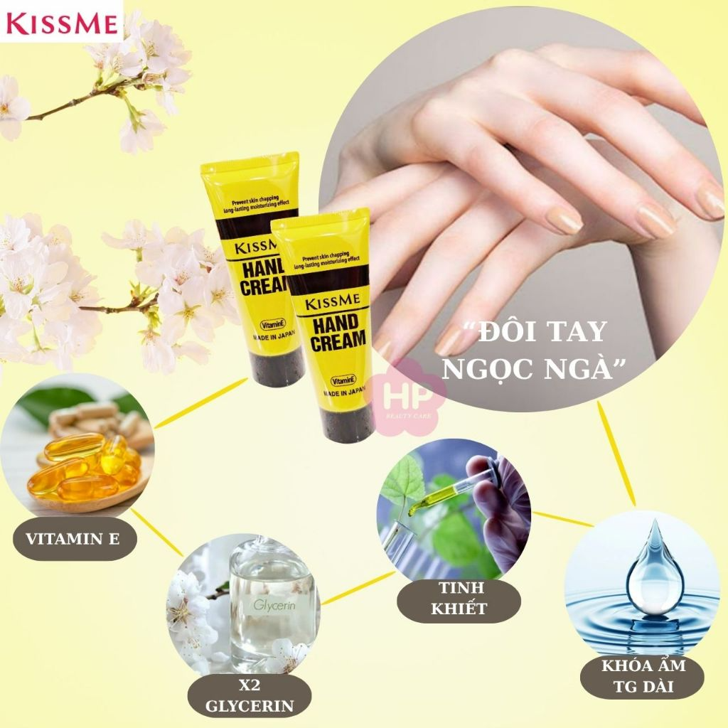Kem Dưỡng Ẩm Và Làm Mềm Da Tay Kissme Moisturizing Hand Cream