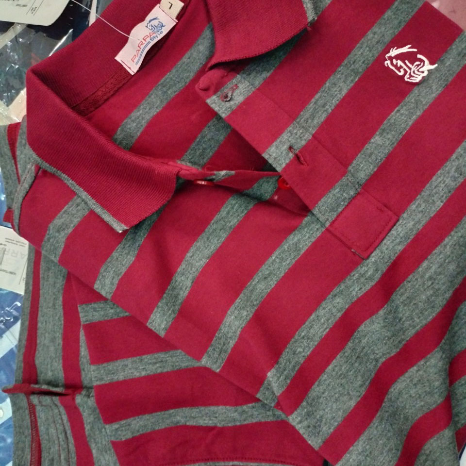 Áo Thun POLO Sọc Ngang Nam Cổ Phối Bo Thời Trang AS102