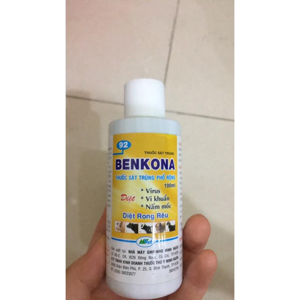 Thuốc Sát Trùng Benkona-Diệt Rong Rêu-Virus-Vi Khuẩn-Nấm Mốc (100ML)