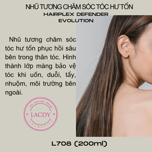 Nhũ tương chăm sóc tóc hư tổn Lacdy (Dành cho tất cả các loại tóc đặc biệt là tóc màu khô, xơ, hư, gãy rụng) L708 200ml