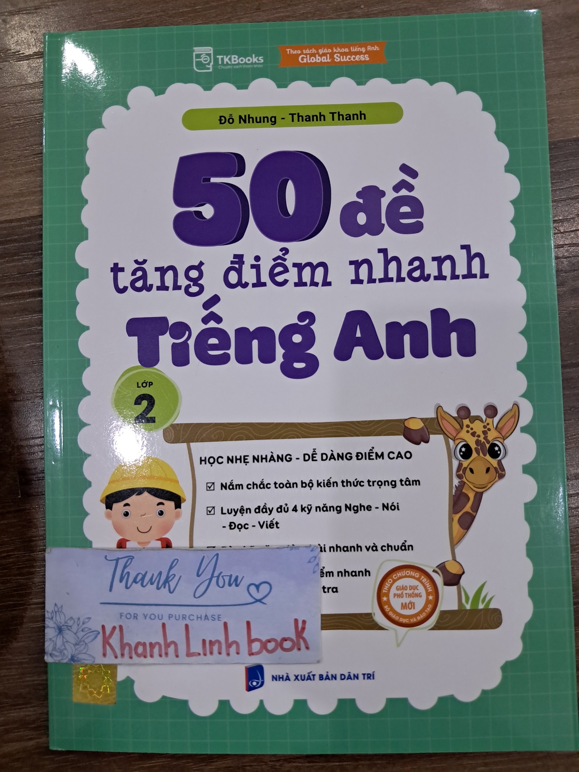 Sách - 50 Đề Tăng Điểm Nhanh Tiếng Anh lớp 2 (MC)