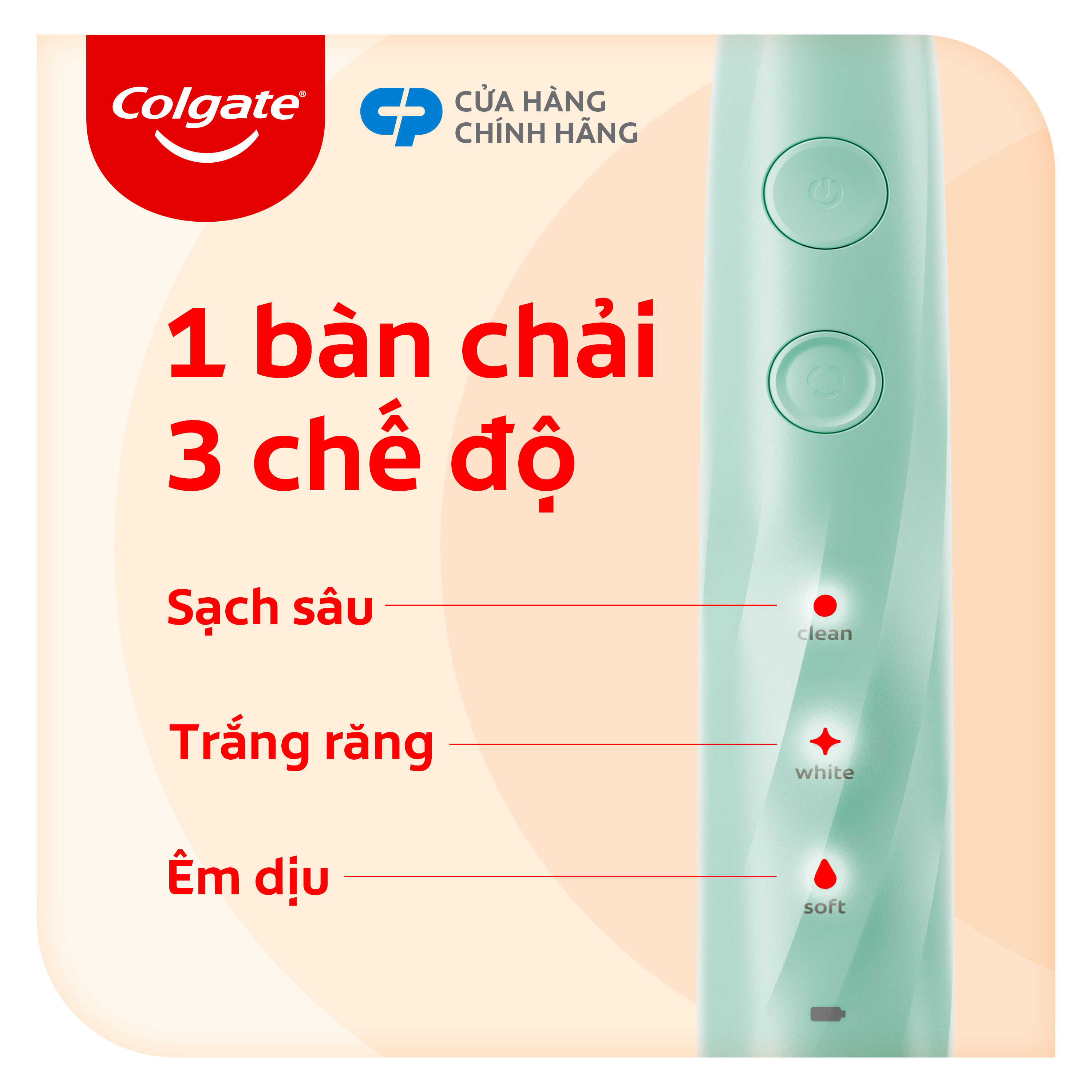 Bàn chải điện Colgate PULSE công nghệ sóng âm, sạch mảng bám gấp 5 lần, pin 60 ngày