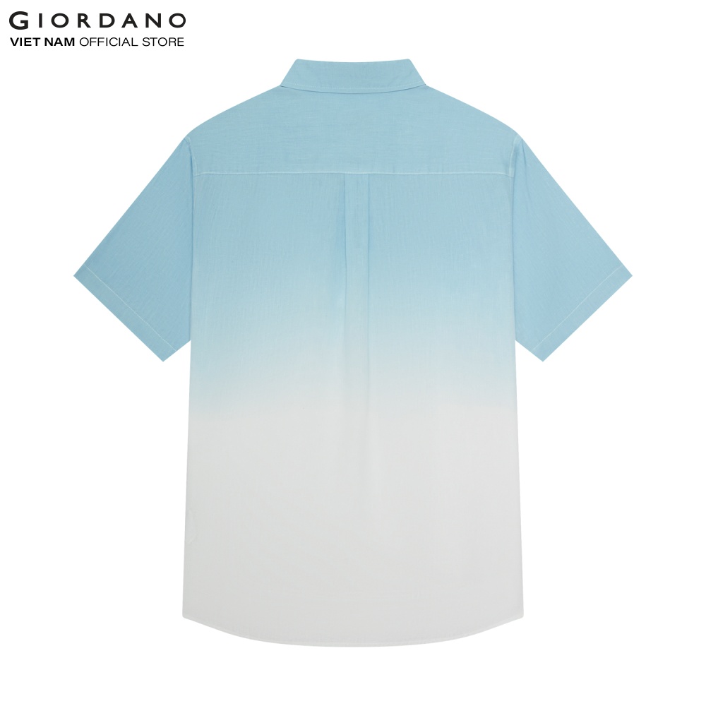 Áo Sơ Mi Nam Linen Ngắn Tay Loang Màu Giordano 01042242