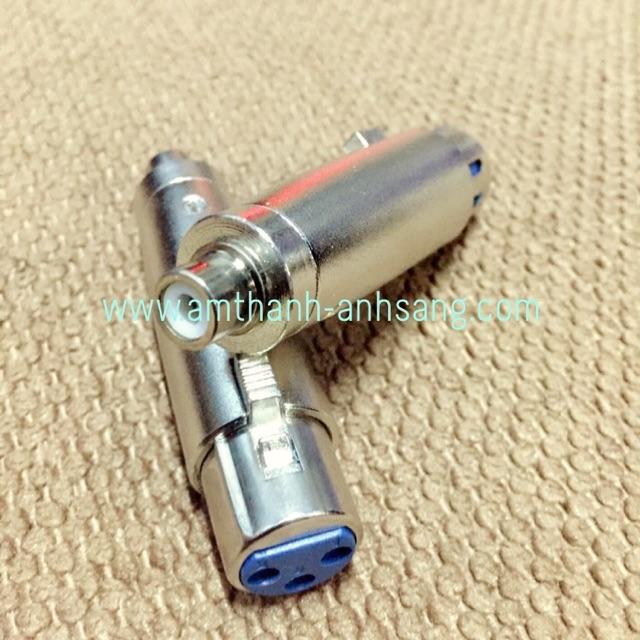 Combo 2 cái rắc chuyển XLR sang hoa sen, Jack XLR, Jack av, Jack hoa sen, Jack chuyển