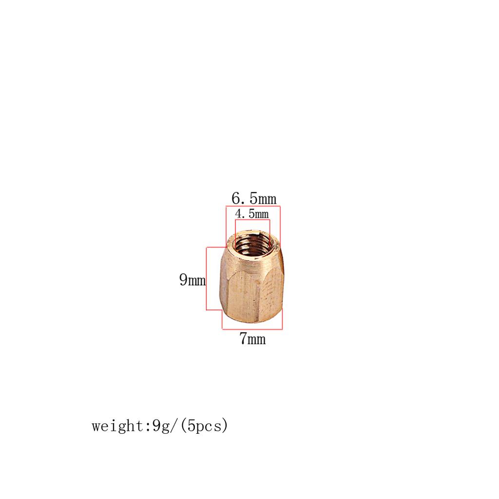 5 Pcs Brass Guitar Truss Rod Nut For Gibson LP Electric Guitar Parts