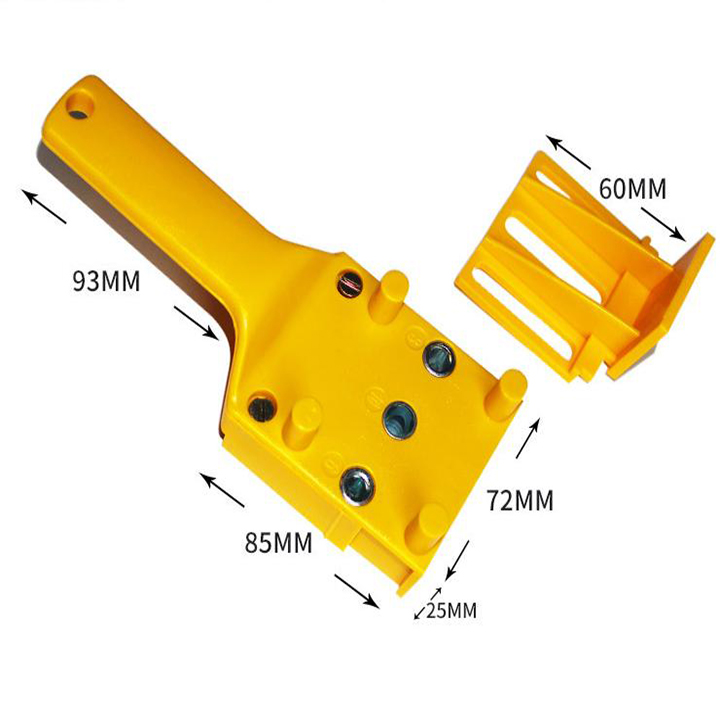 Bộ cữ khoan mộng gỗ thẳng mép tấm cầm tay 6-8-10mm 8 chi tiết