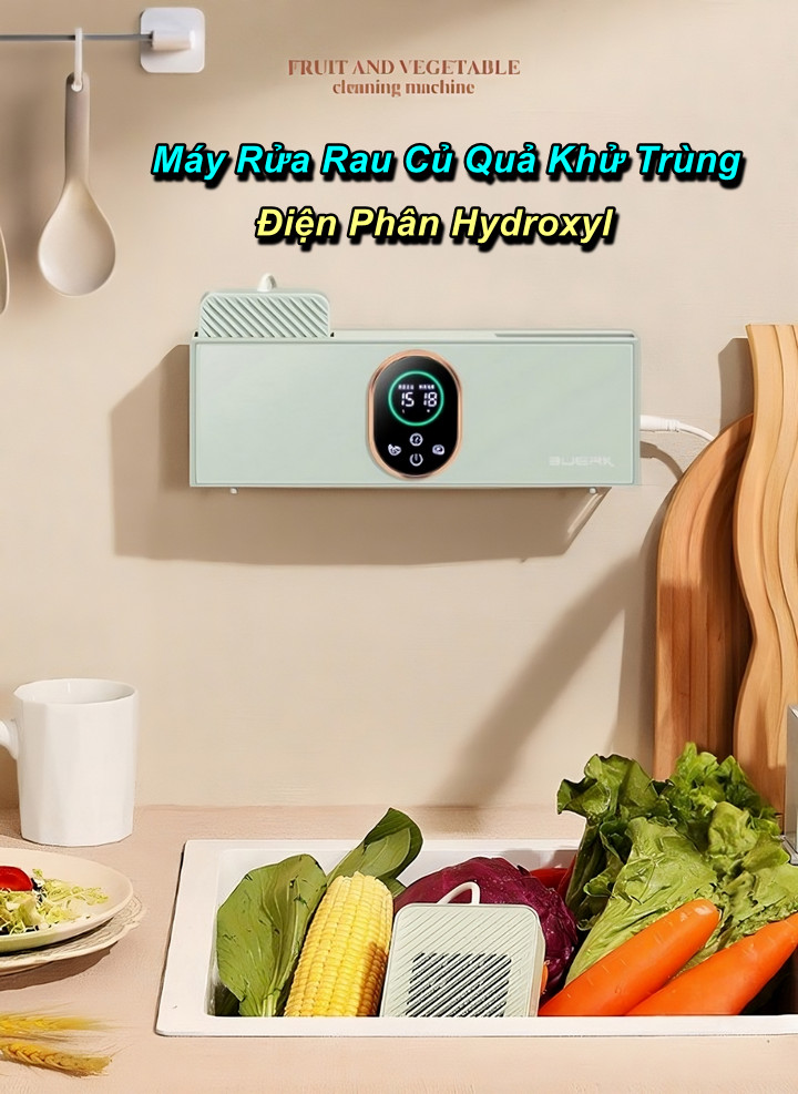 Máy Rửa Rau Khử Trùng Điện Phân Hydroxyl - Home and Garden