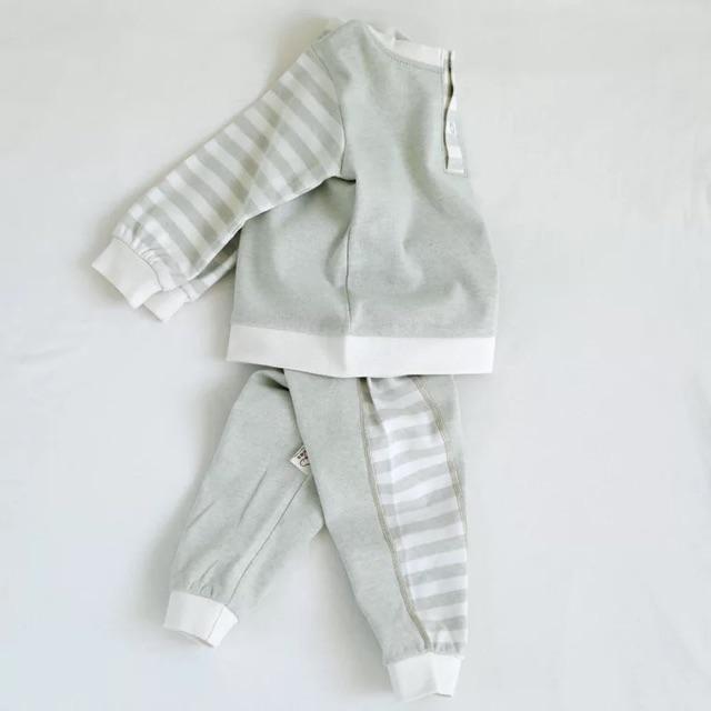 Bộ xuân thu 100% cotton hữu cơ cao cấp cho bé 3-36m