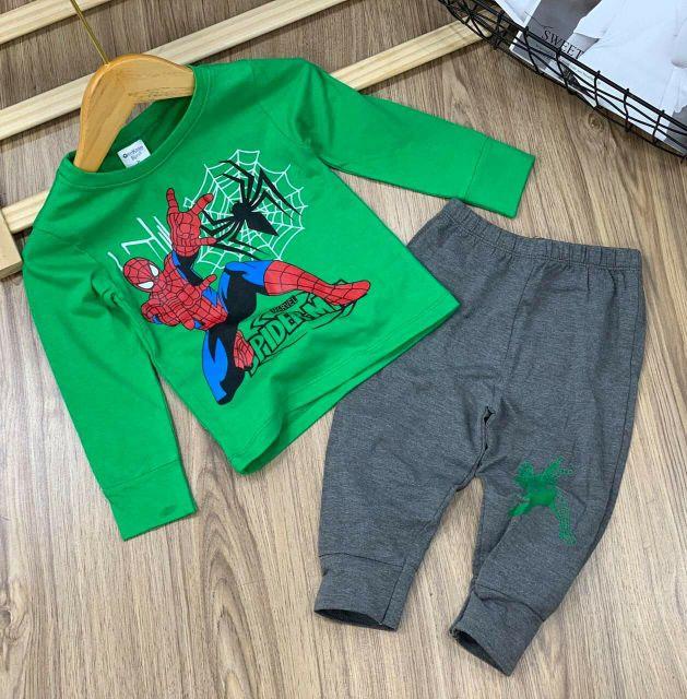 Bộ dài cotton 4c bé trai - Đồ bộ trẻ em