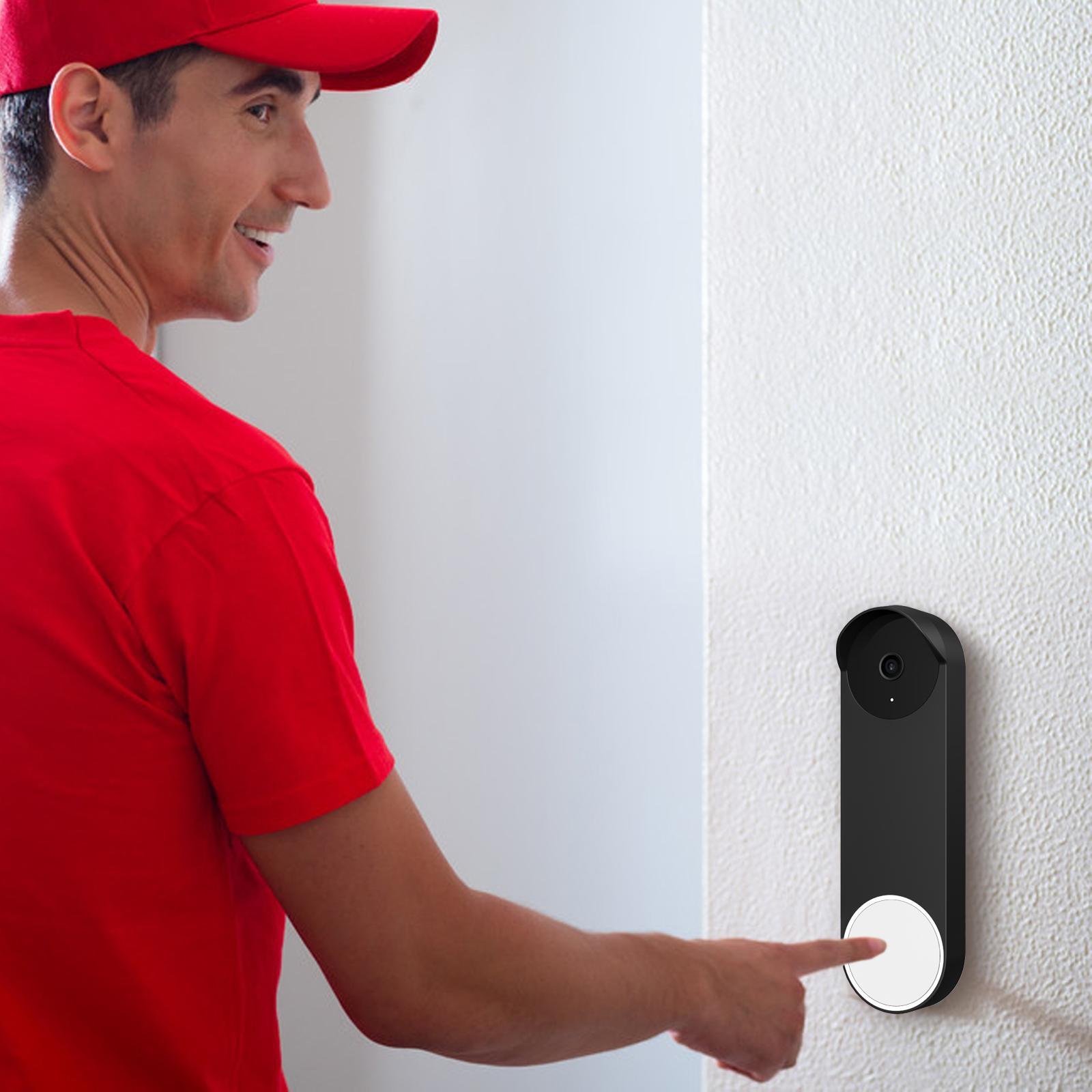 2Pieces Silicone Case Snugly Easy to Install for Google Nest Doorbell