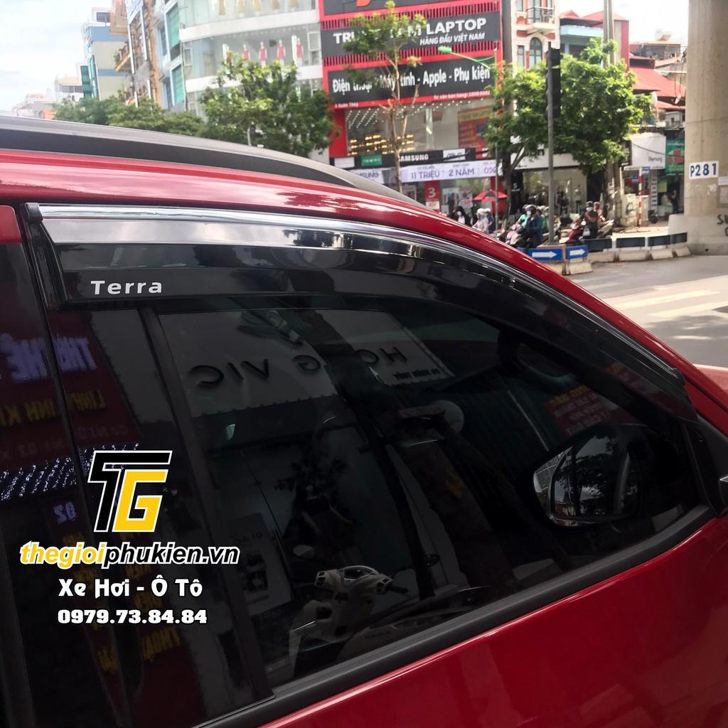 Bộ vè che mưa Nissan Terra chỉ mạ Crom cao cấp