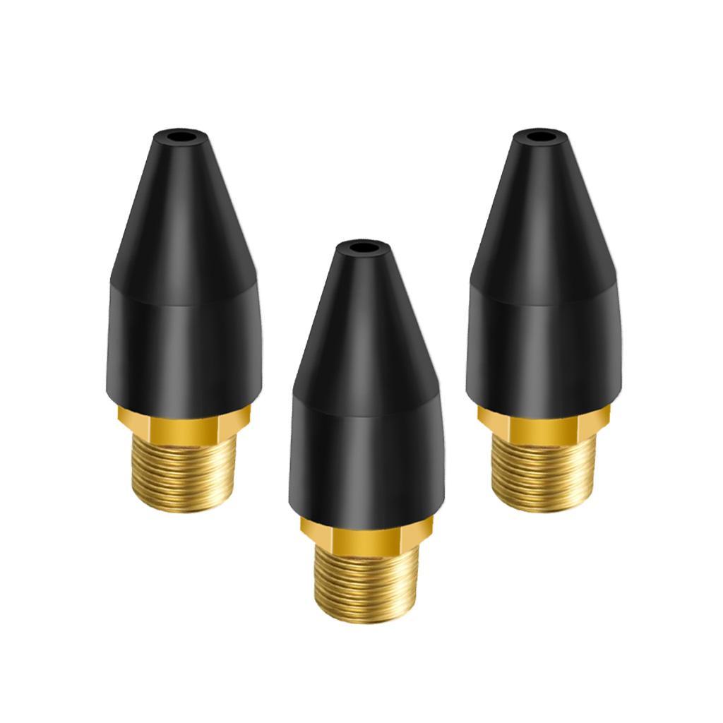 Rubber / Brass Tip for Air Blow 1/8 Inch NPT Male -