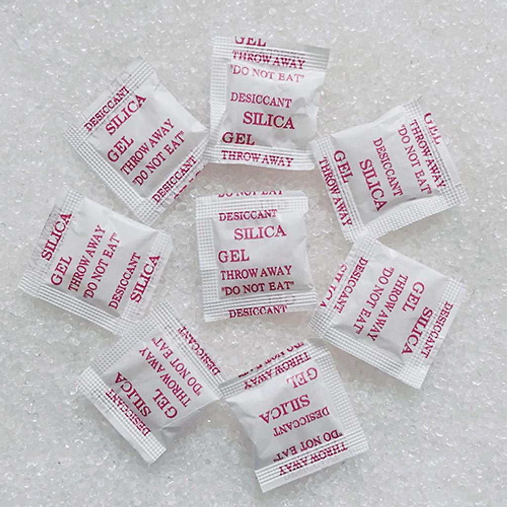 Gói hút ẩm Silicagel loại 2gram vỏ đỏ