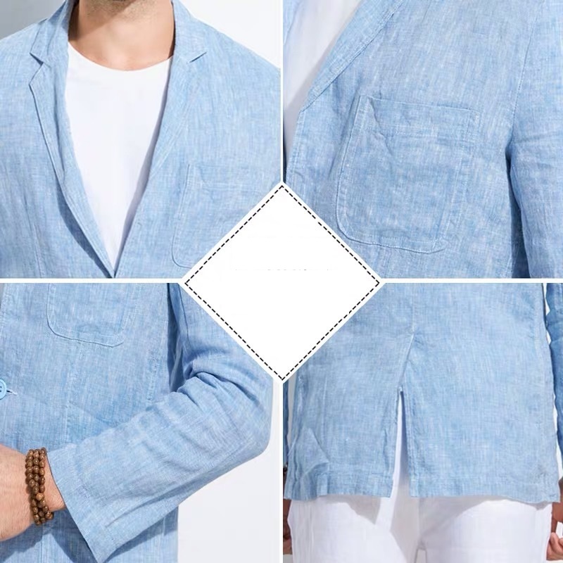 Áo khoác nam blazer nam chất linen mặc cực kì trẻ trung csd06