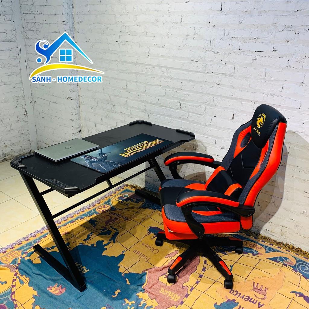 Bàn làm việc gaming game thủ chữ Z khuyết giữa gỗ MFC An Cường, bàn chân chữ Z khung sắt sơn tĩnh điện chống gỉ