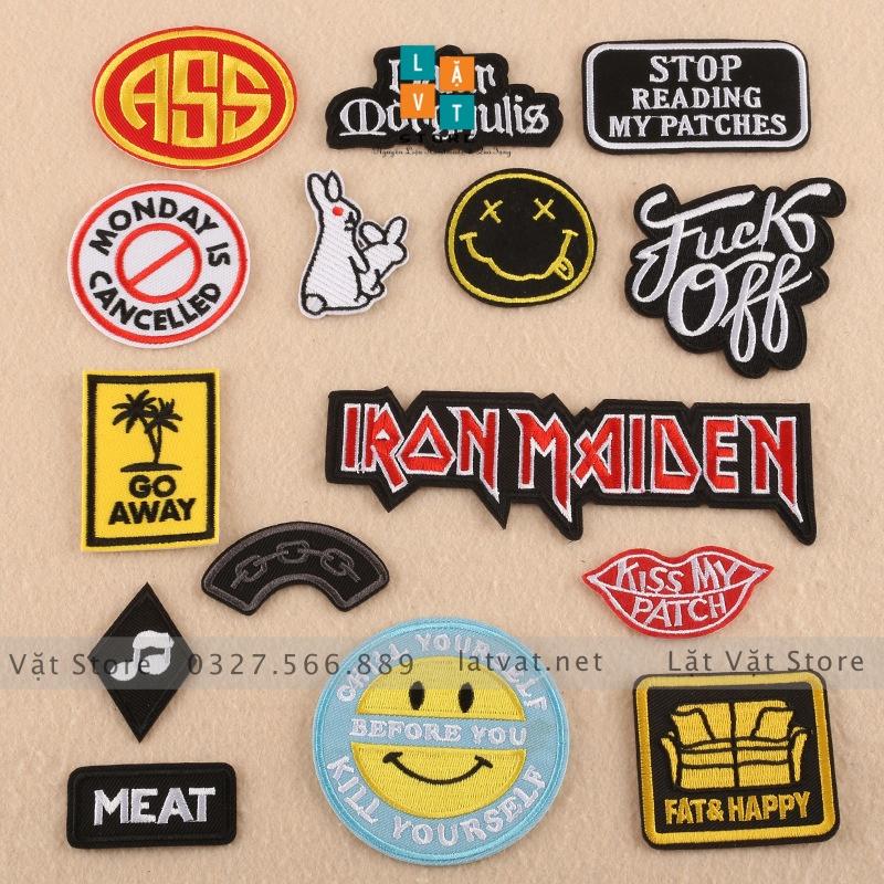 Sticker, Logo Patch Ủi Quần Áo ủi mang Người trưởng thành, Street Style