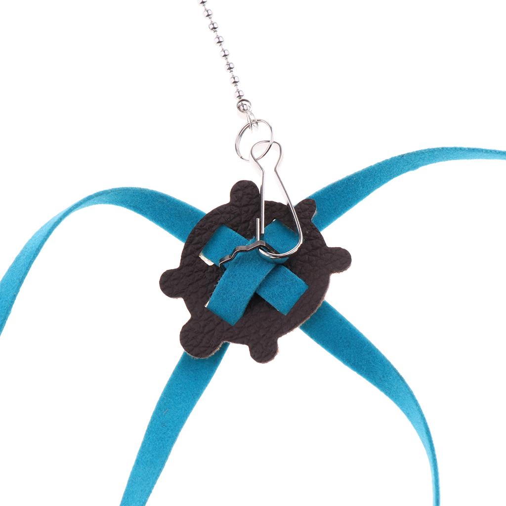 Adjustable Hamster Ferret Harness Leash for Pet Small Animal Blue Large