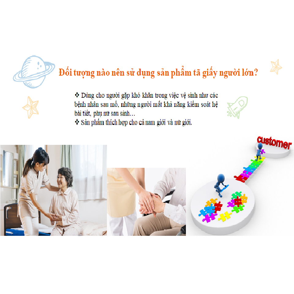 COMBO 3 Tã dán người già FAMOLIFE Cao Cấp mềm mại, thấm hút