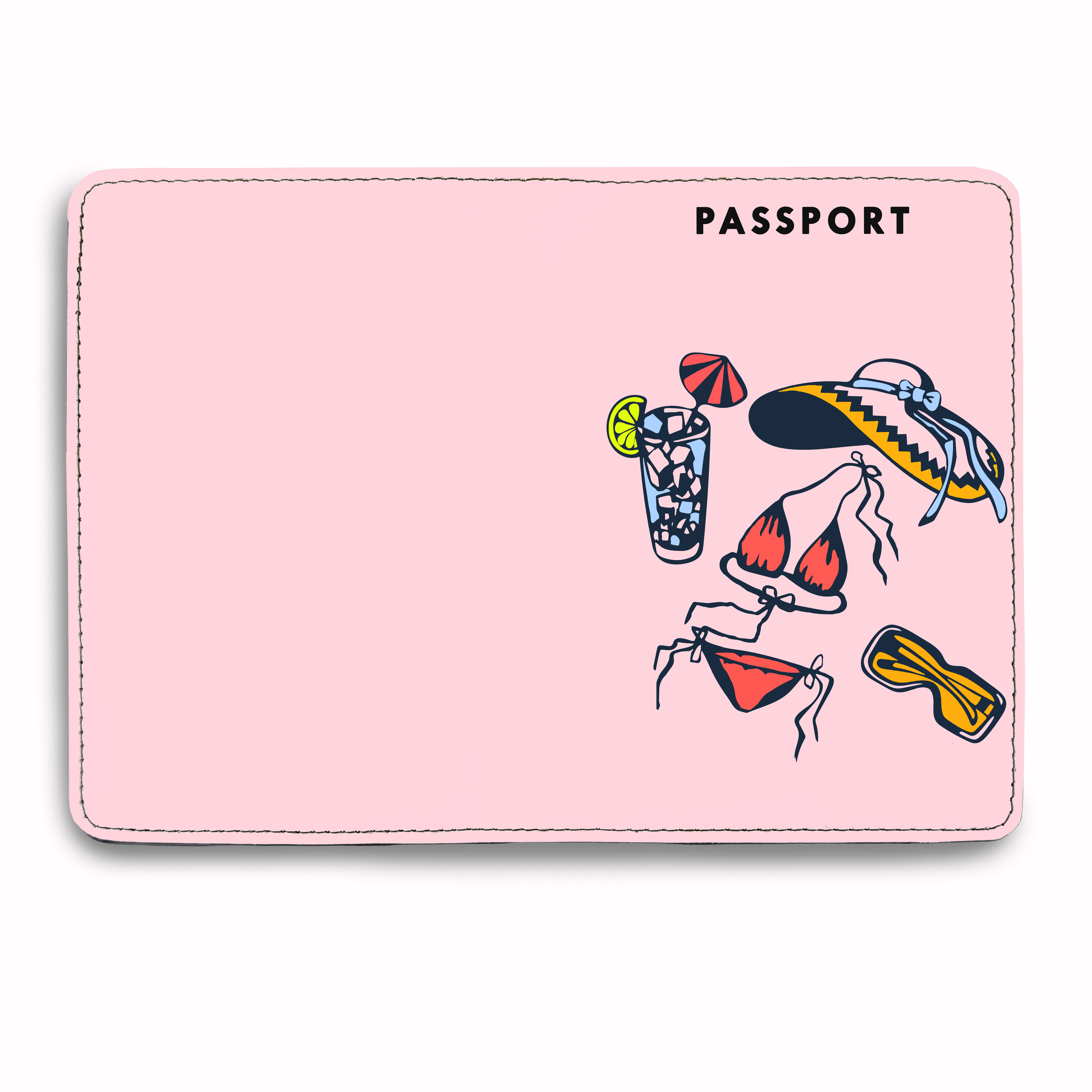 Bao Da Hộ Chiếu Và Thẻ Phụ Kiện DU LỊCH BIỂN - Ví Đựng Passport Du Lịch CUTE - Passport Cover Holder TROPICAL - Đơn Giản - Độc Đáo - Vintage - LT037