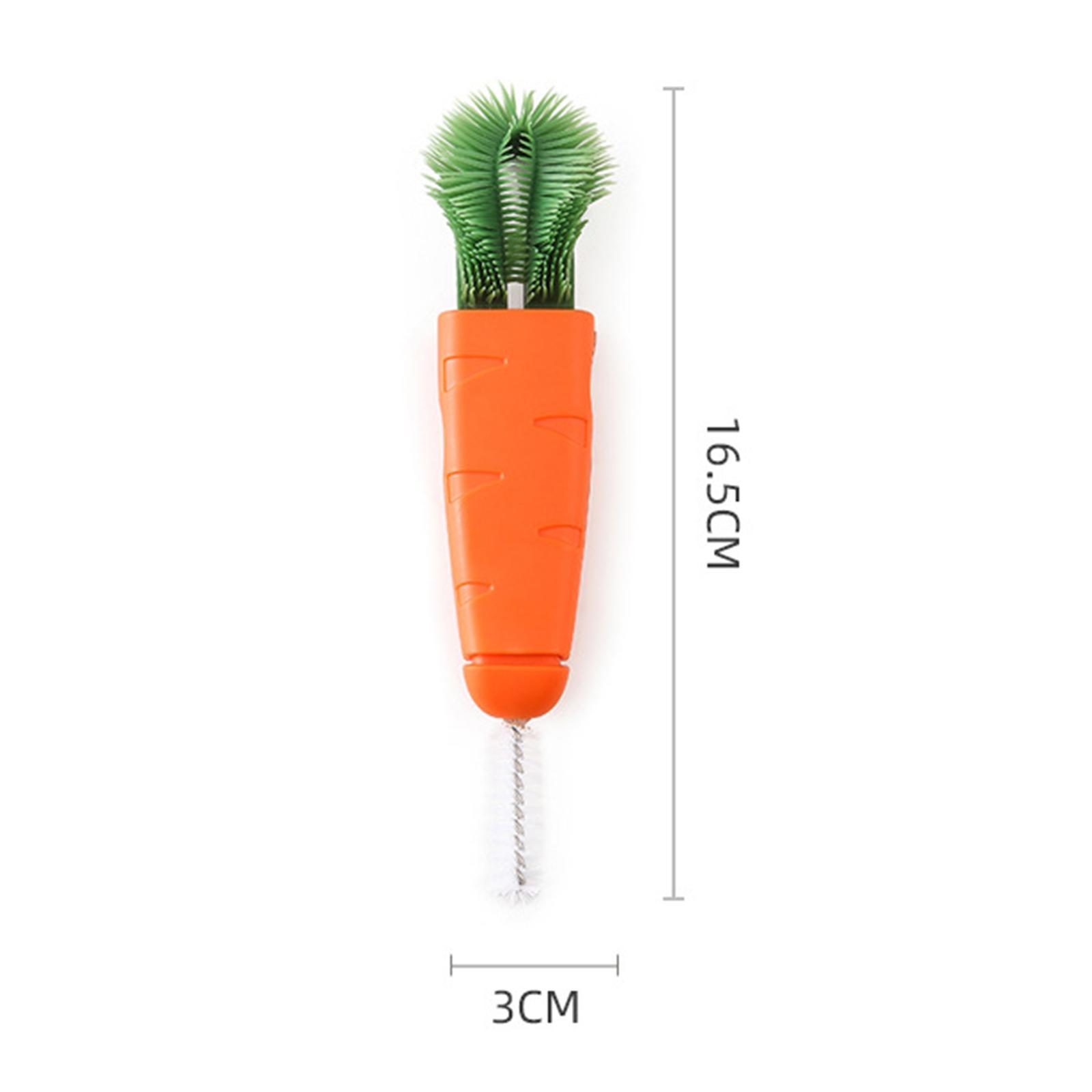 Creative Carrot Shape Cup Brush for Bottle Mouth Cover Lid