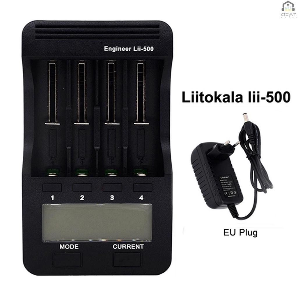 Bộ sạc pin thông minh Lii-500 với 4 pin cho pin Ni-MH Ni-Cd Li-ion