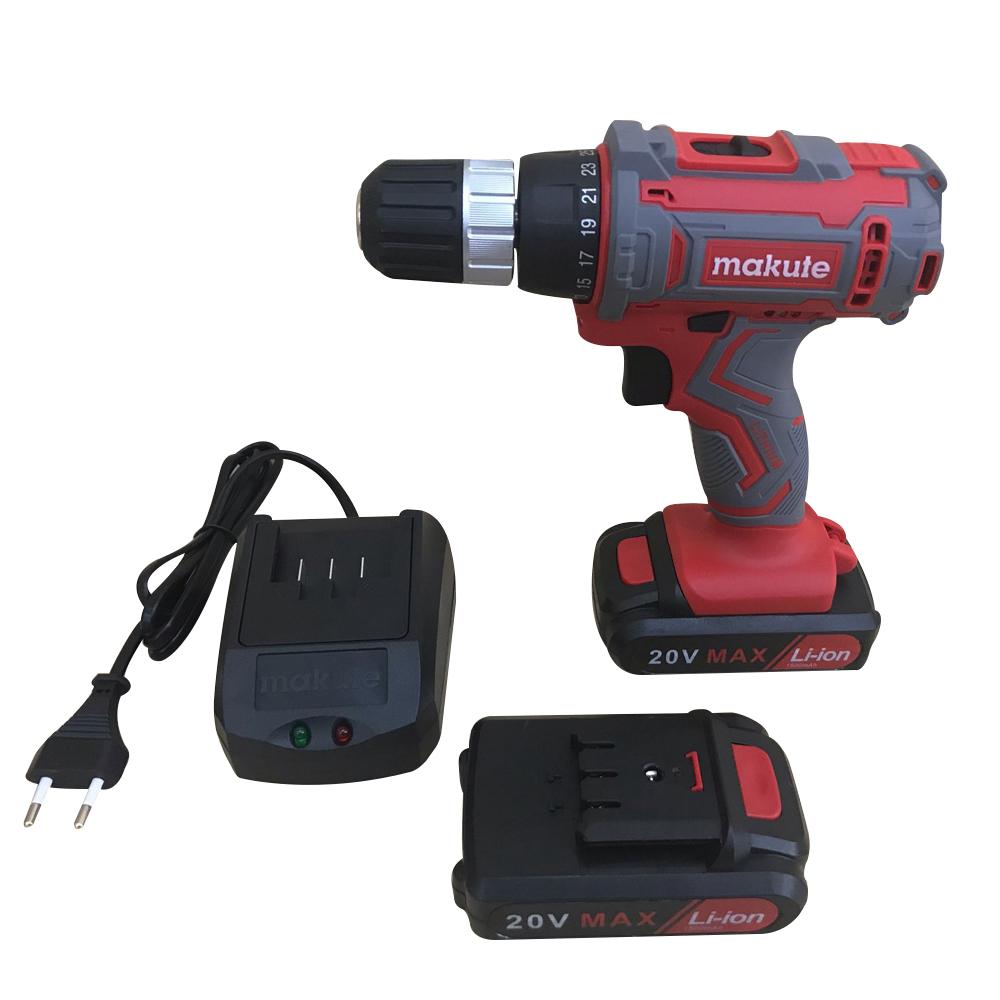 MÁY KHOAN PIN LI-ION 20V 10 MM MAKUTE CD027 RED - HÀNG CHÍNH HÃNG