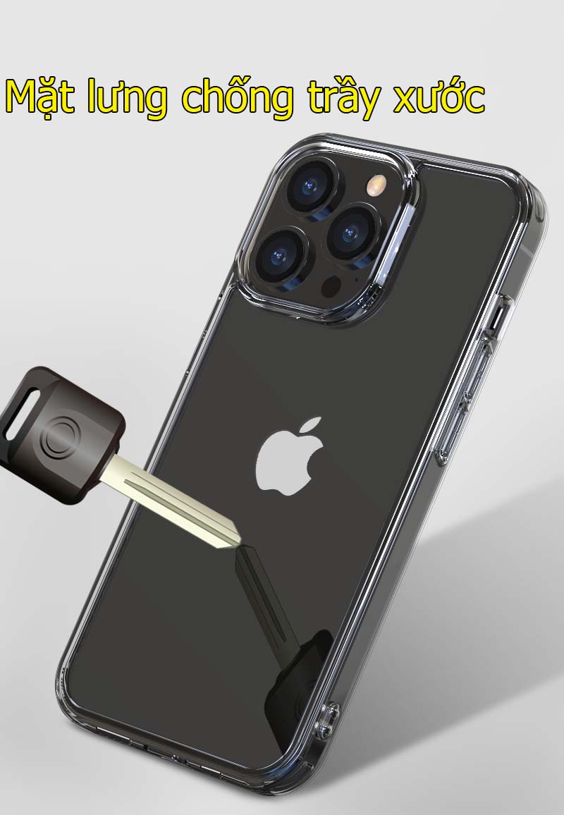 Ốp lưng cho iPhone 14 pro max/14 plus/14 pro max trong suốt chống sốc đệm khí cao cấp