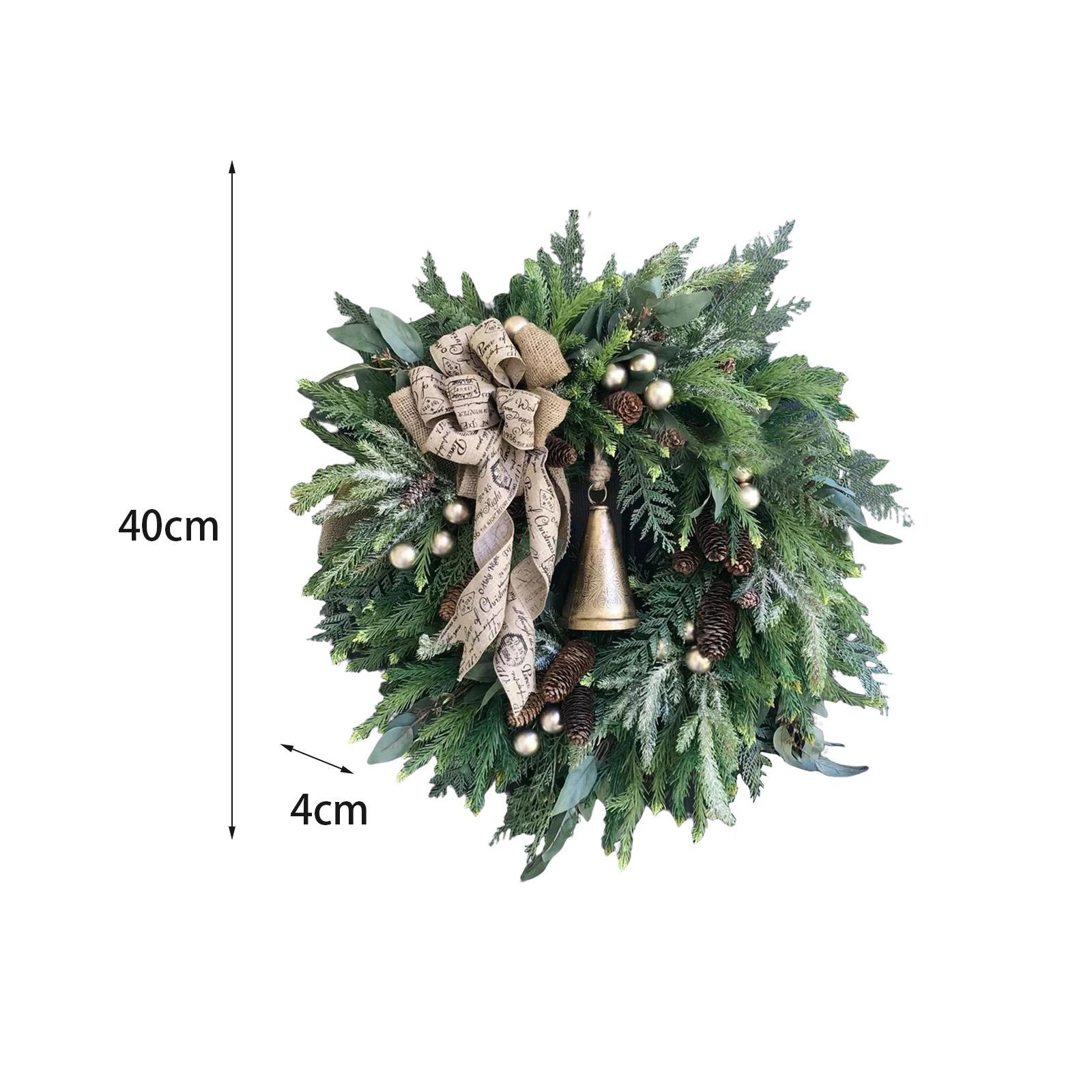 Artificial Wreath Christmas Winter Wreath Garland for Door Wedding