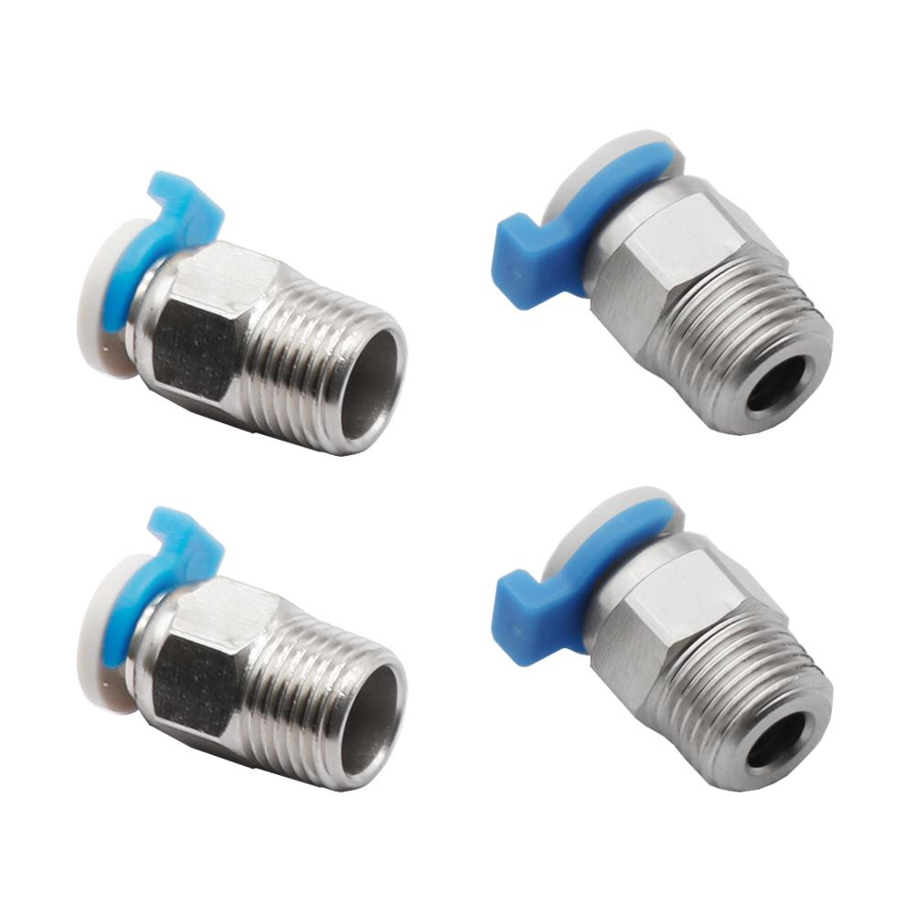 Khí Nén Kết Nối PC4-01 Từ Xa Cho V6 CR10 J-Đầu MK8 1.75 Mm PTFE Ống 3D Máy In Phần Khớp Nối Nhanh phụ Kiện Hotend Một Phần