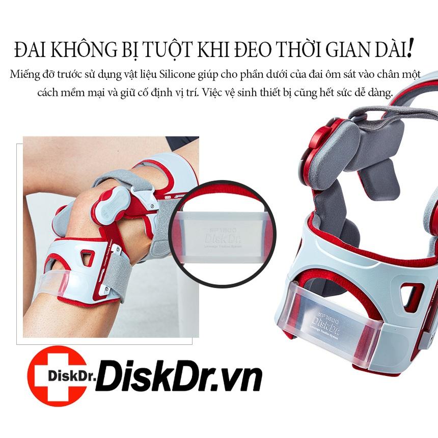 Đai kéo giãn bảo vệ khớp gối DiskDr. SP1600 Hàn Quốc công nghệ “đòn bẩy” (Bản cao cấp)