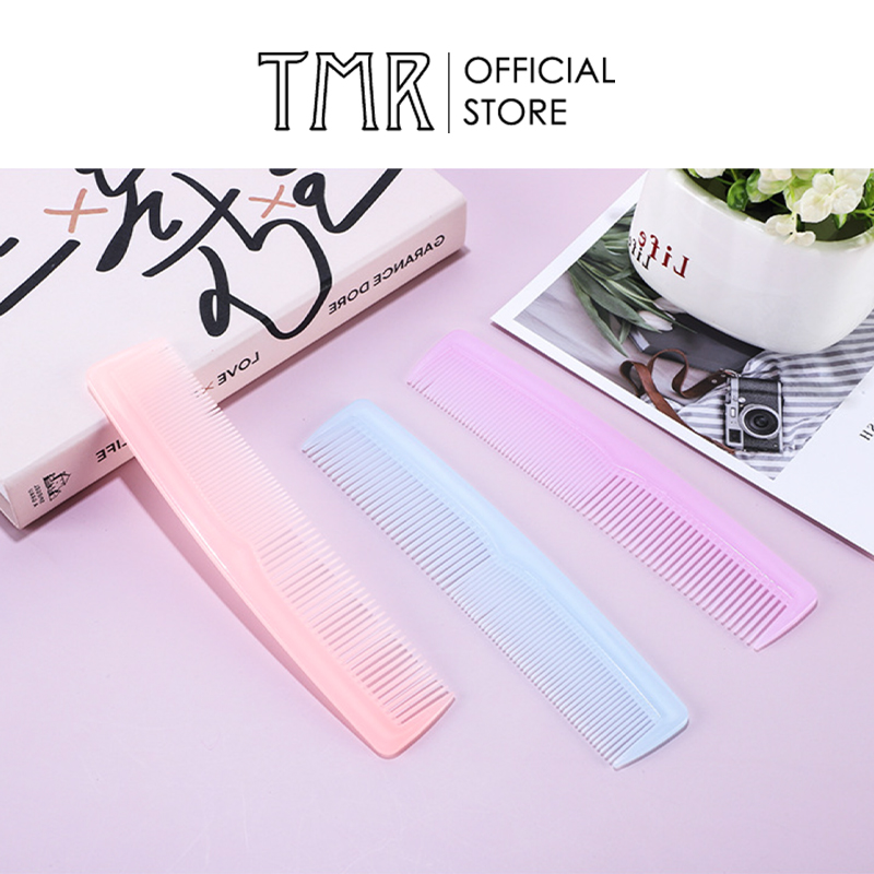TMR-Lược nhựa chải tóc 2 răng tiện dụng,4 Màu