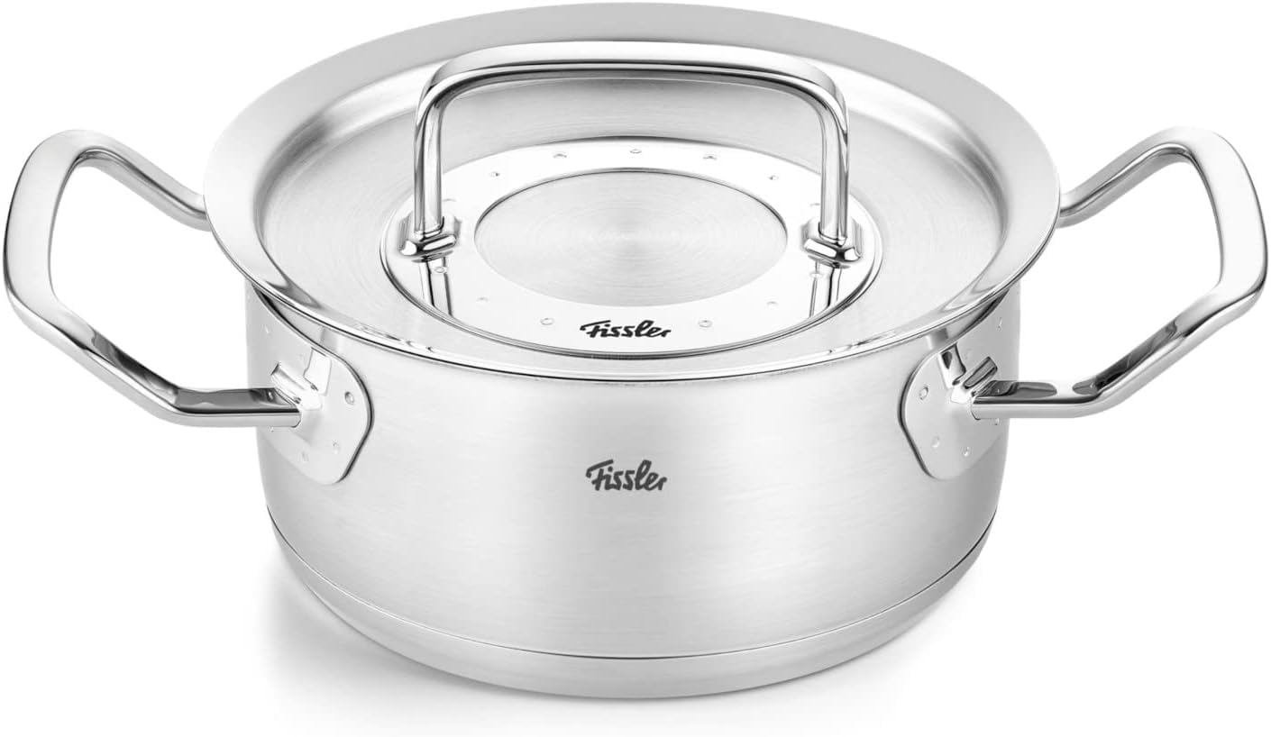 Bộ nồi Fissler profi 4 nồi 1 quánh 1 chảo chống dính nắp inox Hàng chính hãng