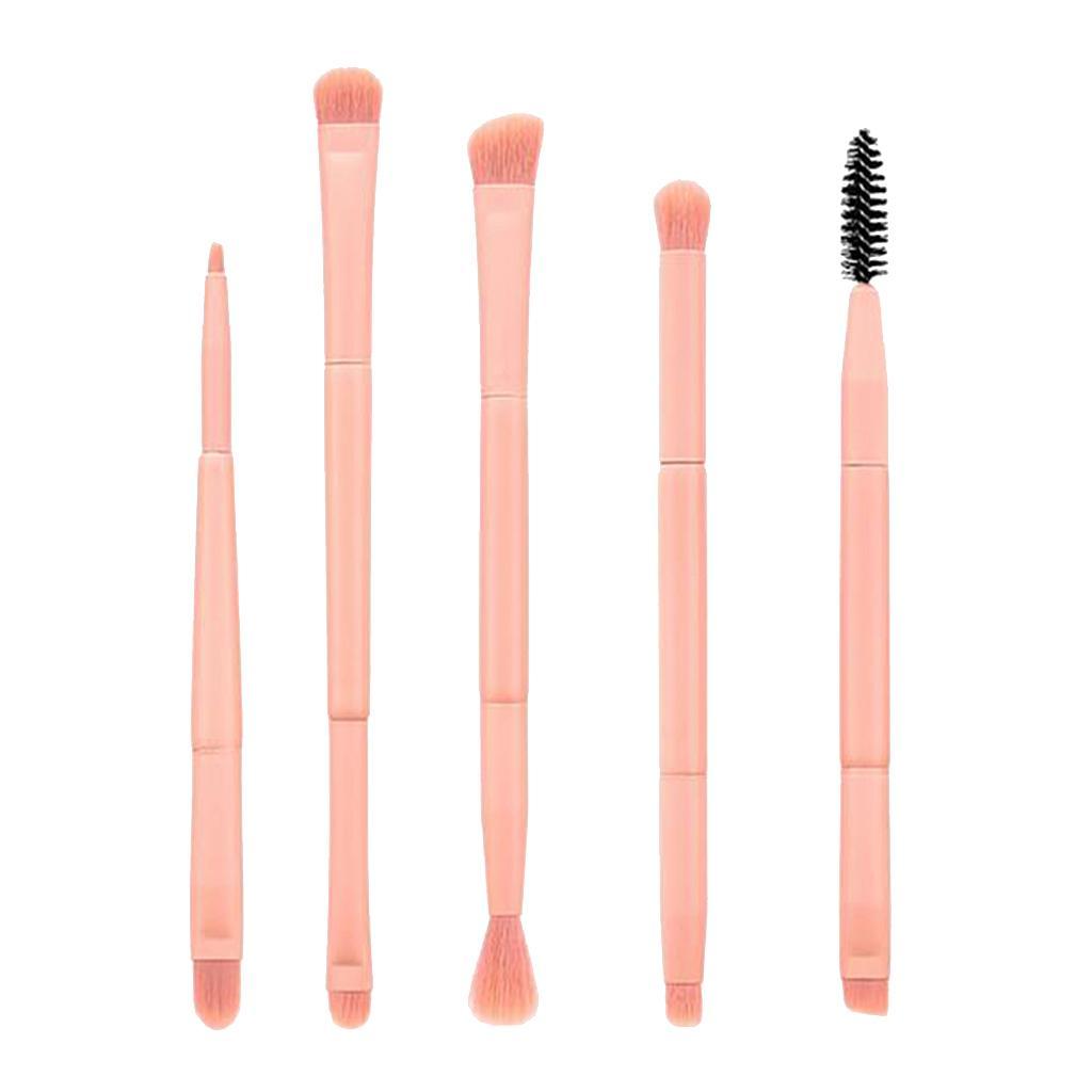 5 Pieces Professional Make up Brushes Wooden Handle Make-up Brush Tools 1