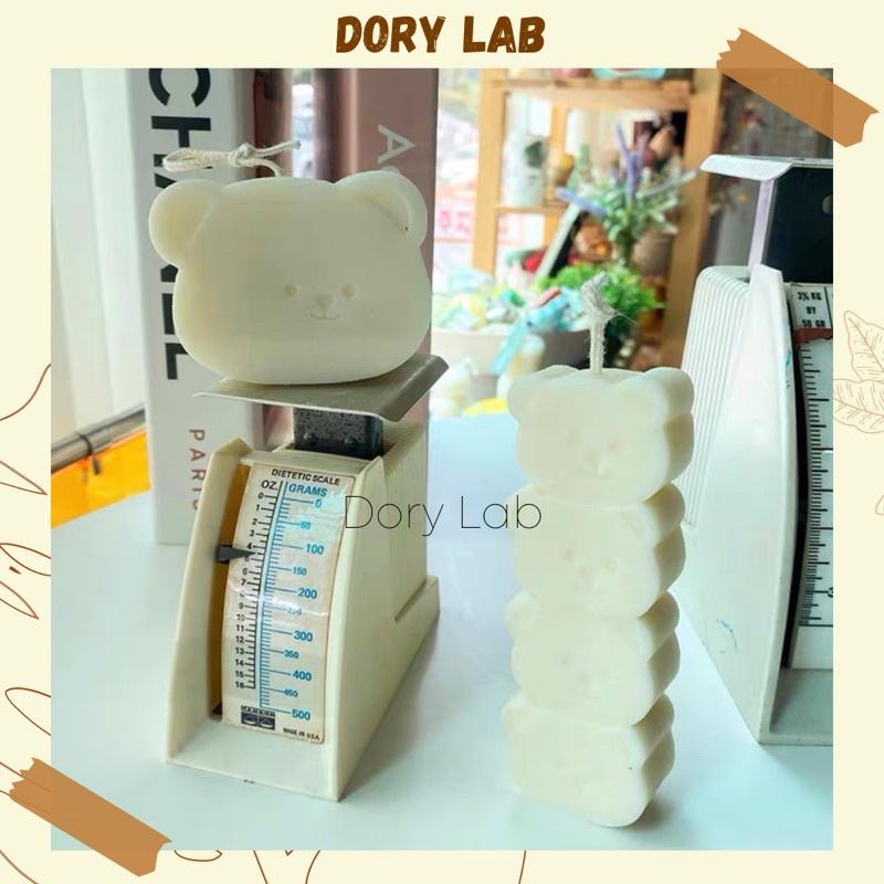 Nến Thơm Cây Hình Gấu Cute Nhiều Màu Sắc, Phụ Kiện Trang Trí - Dory Lab