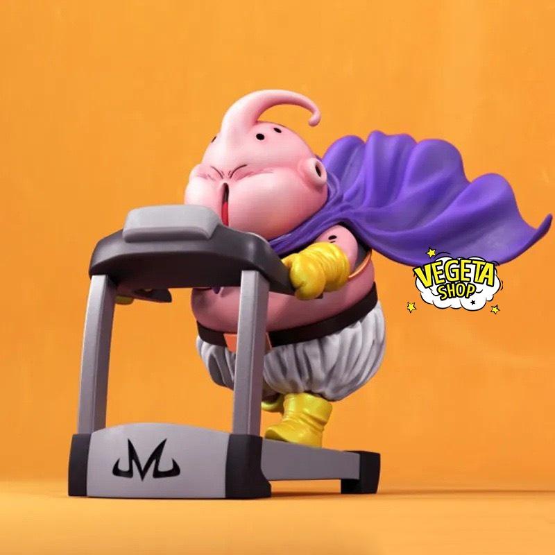 Mô hình Dragon ball - Mô hình Majin Buu béo tập gym tập tạ MajinBuu - Ma bư mập Ma bư béo - Full box - Cao 9~11cm