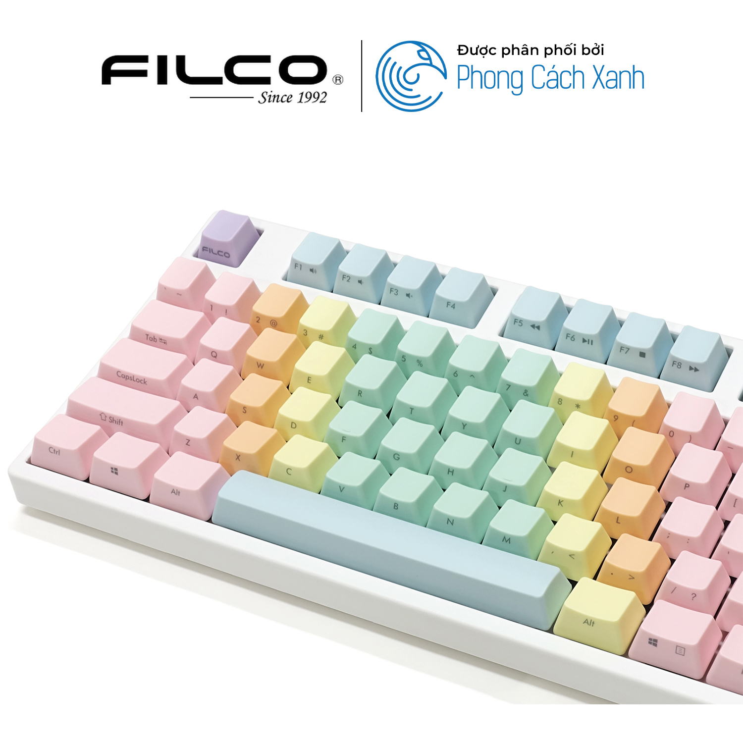 Bộ keycap Filco Macaron 104 phím - Chữ Ninja - Hàng Chính Hãng