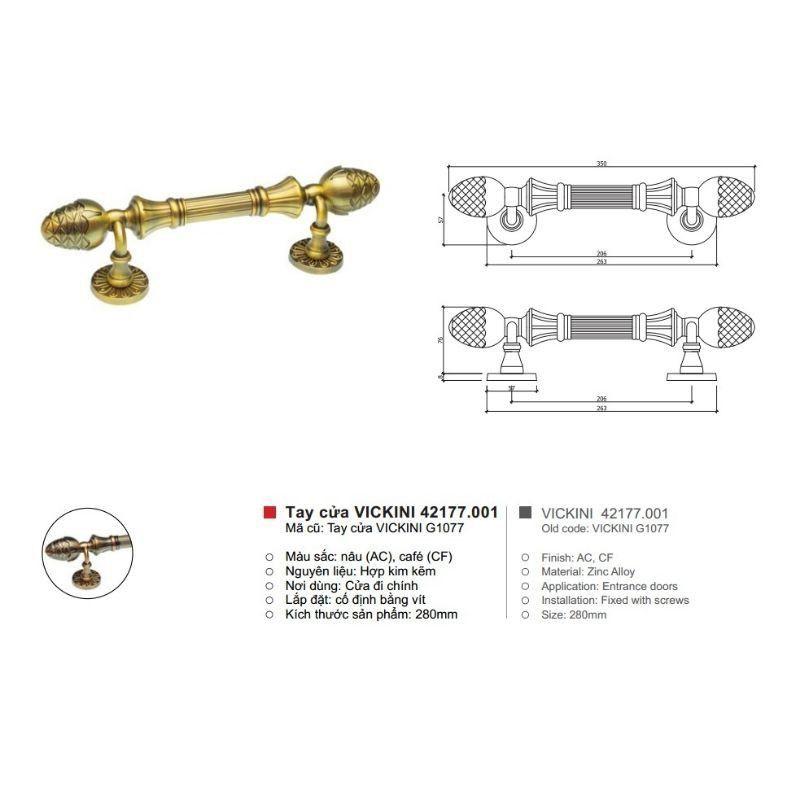 Tay nắm cửa gỗ( nhôm đúc màu cà phê)