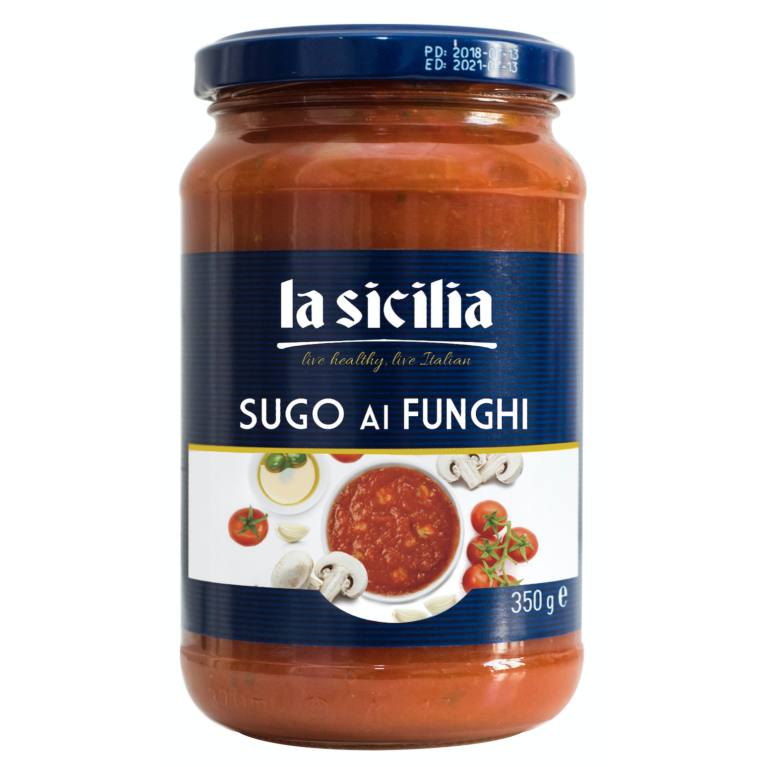 Sốt Cà Chua Nấm Lasicilia 350gr – Lasicilia Tomato With Mushroom Sauce 350gr