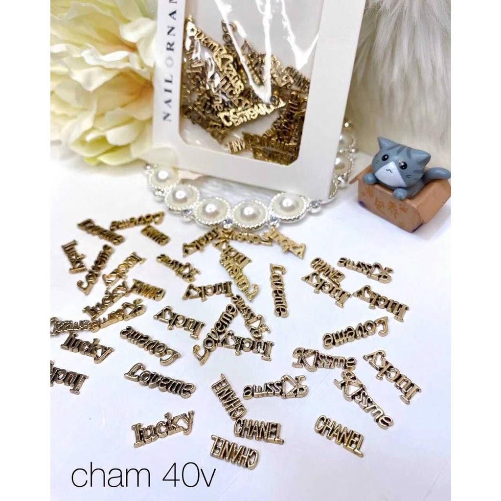 set charm trang trí nail mã mới