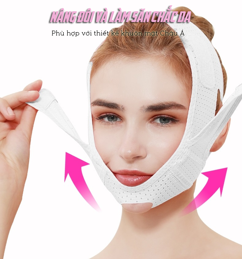 Đai Điều Chỉnh Nâng Cơ Thon Gọn Mặt V-line Mask Cao Cấp- Hàng  Nhập Khẩu