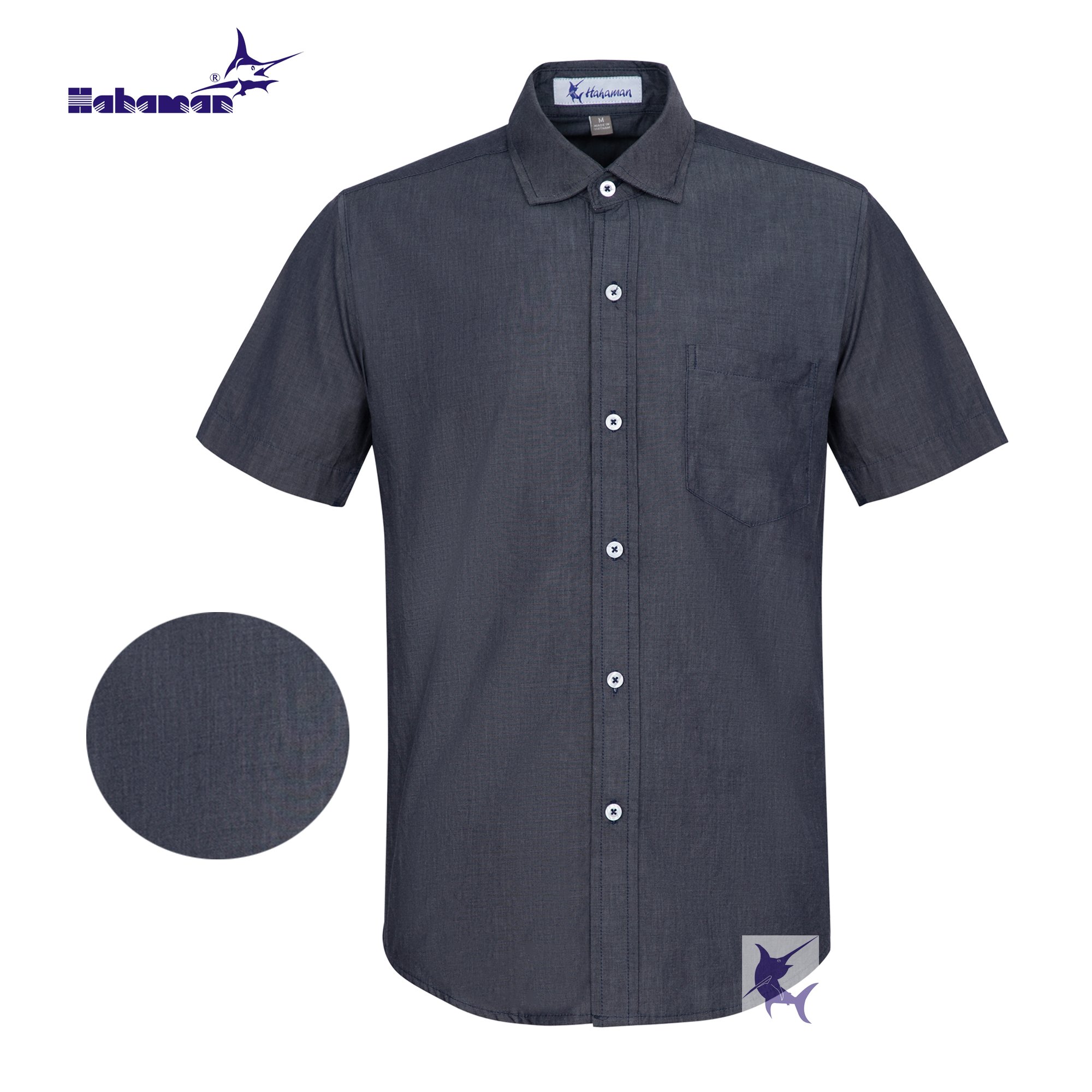 Áo sơ mi nam jean HAHAMAN cao cấp SMJ03004
