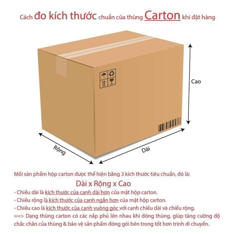 20 Hộp Carton, KT: 25x15x10cm, Hộp carton, Thùng carton, Hộp đóng hàng, Thùng đóng hàng, Hộp carton 3 lớp...