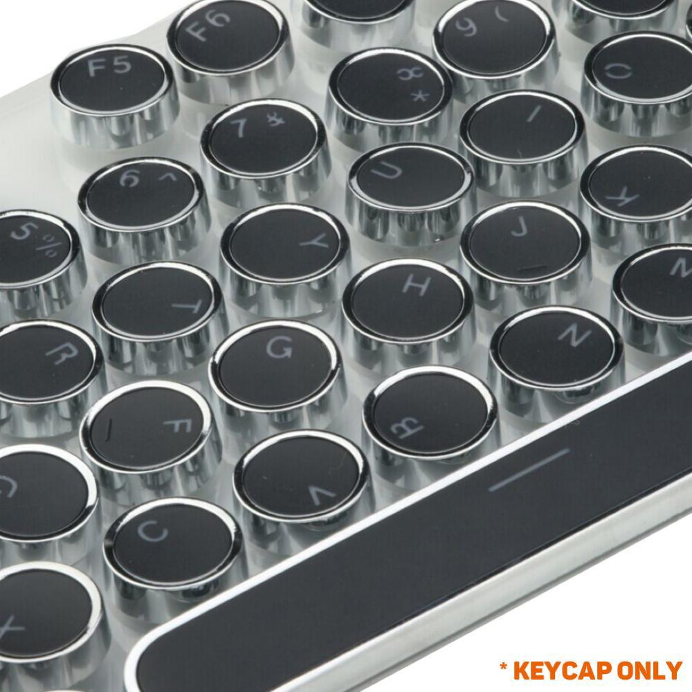 104 Phím Tròn Retro Keycaps Double Shot Tự Làm Máy Đánh Chữ Keycap Cho Đèn Nền Bàn Phím Cơ Tròn Nắp Phím