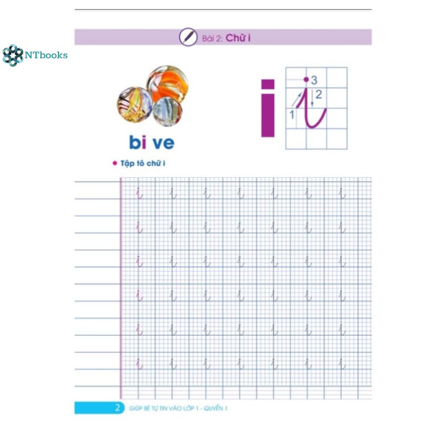 Sách Tập tô tập viết giúp bé tự tin vào lớp 1 - Quyển 1
