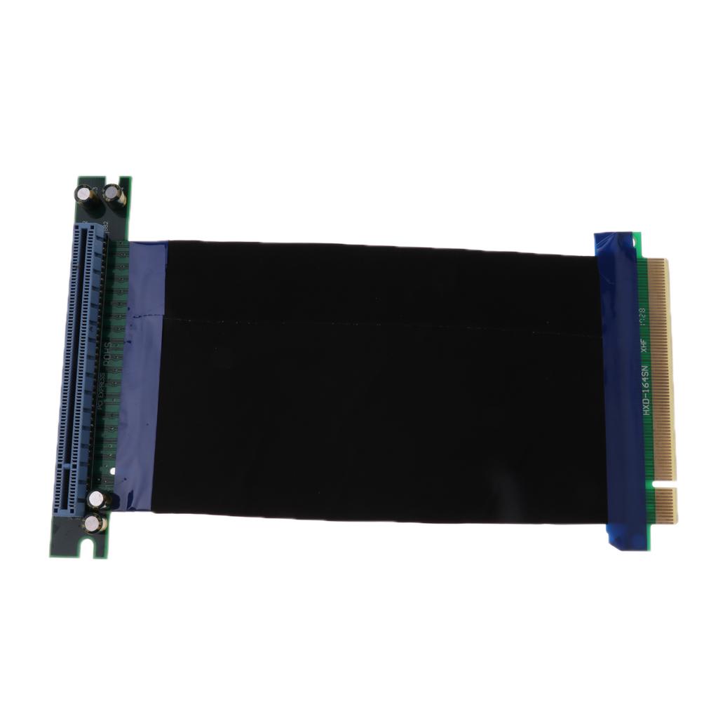 2xPCI E PCI  16X Riser Card Adapter Flexible Extension Cable 164Pin