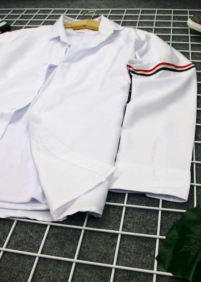 Áo sơ mi unisex soái ca quốc dân a399 sơ mi nam nữ trắng muidoi