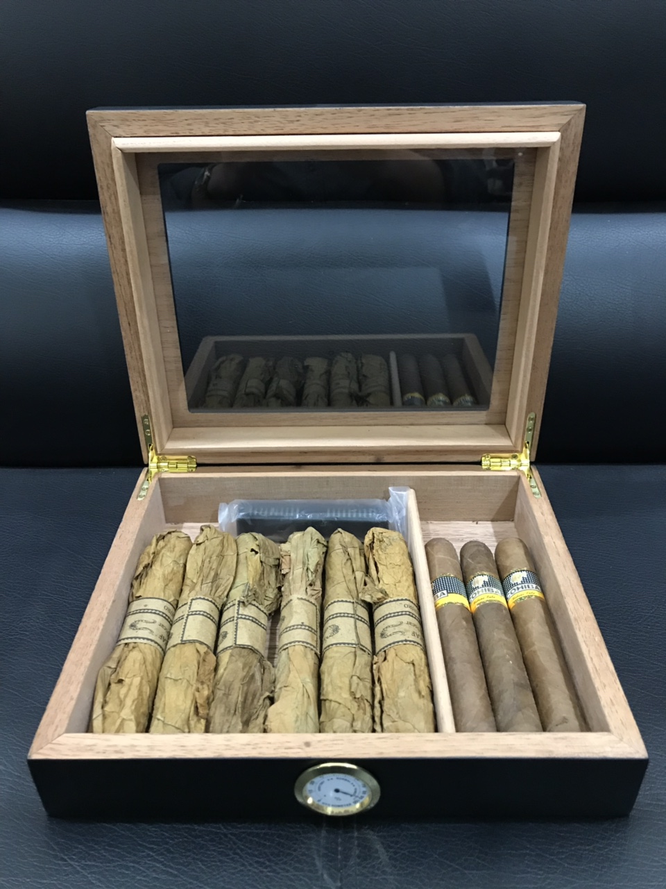 Hộp đựng Xì gà mặt kính - Nhỏ, COHIBA