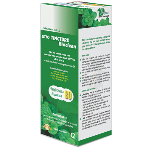 Phân bón lá Sitto Tincture Bioclean (Impress 80)