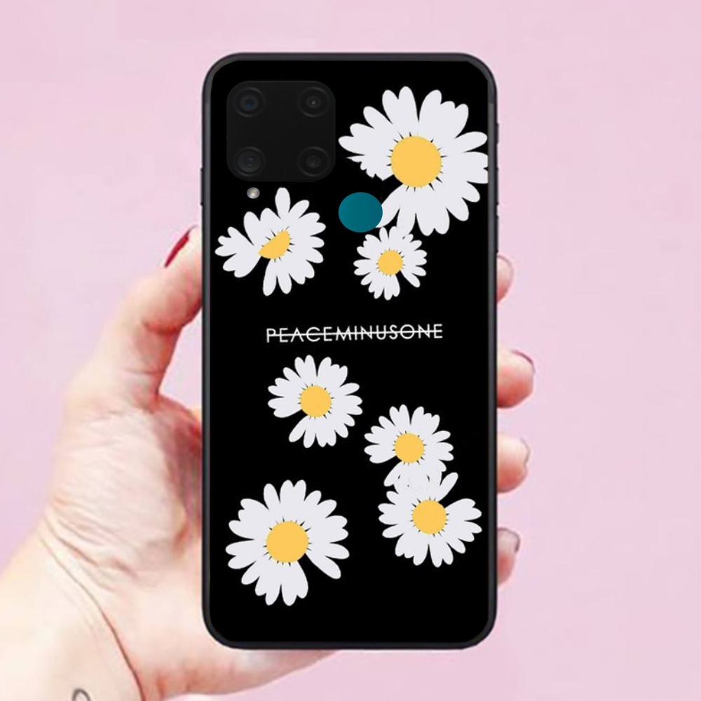Ốp lưng dành cho điện thoại Realme C15 Hình Cúc Trắng